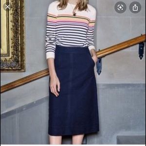 Boden Camilla Midi Skirt - Black - Size 8R